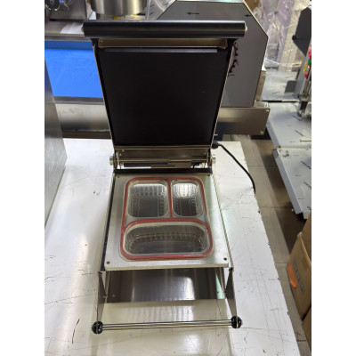 Propack Eko Yemek Paketleme Makinesi 3 Bölme Tabak Kapatma Makinası