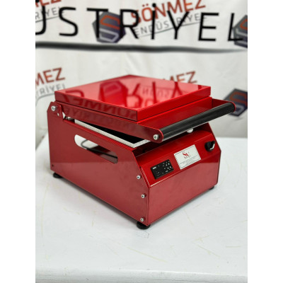 Sönmez Manuel Kase Kapatma 4 Gözlu Tabak Kapatma Makinesi Red