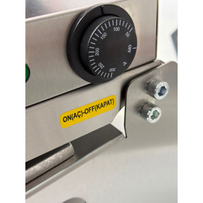 Sönmez Vakum 2 Bölmeli Paslanmaz Manuel Kase Tabak Kapatma Makinesi