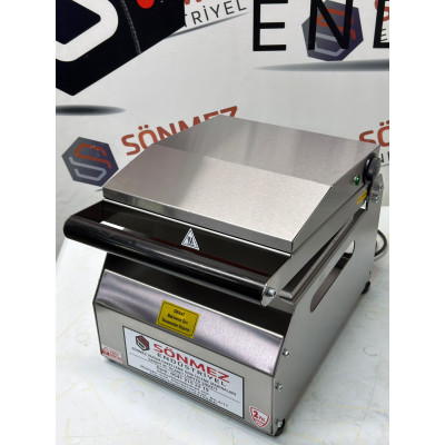 Sönmez Vakum 3 Bölme Yemek Catering Paketleme Makinesi Paslanmaz Model