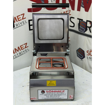 Sönmez Vakum 4 Bölmeli Eko Paslanmaz Kase Tabak Kapatma Makinesi