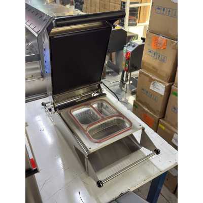 Propack Eko Yemek Paketleme Makinesi 3 Bölme Tabak Kapatma Makinası