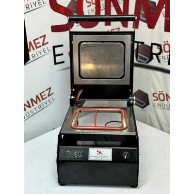 Sönmez Manuel Kase Kapatma 2 Gözlu Tabak Kapatma Makinesi Black