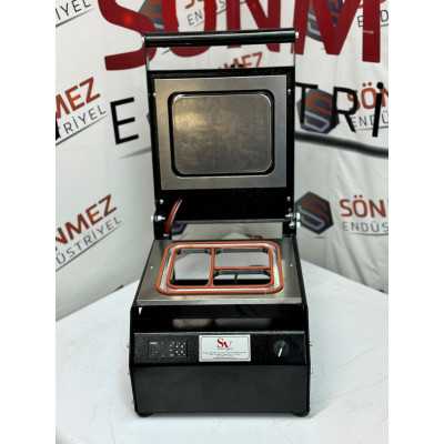 Sönmez Manuel Kase Kapatma 3 Gözlu Tabak Kapatma Makinesi Black