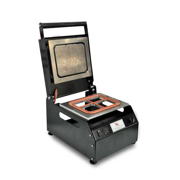 Sönmez Manuel Kase Kapatma 4 Gözlu Tabak Kapatma Makinesi Black