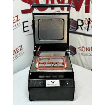 Sönmez Manuel 6 Bölmeli Kahvaltı Tabağı Kapatma Makinesi Black