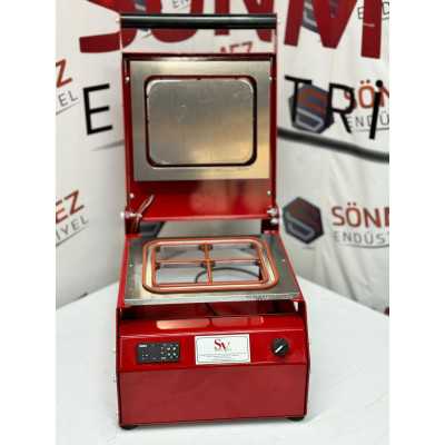 Sönmez Manuel Kase Kapatma 4 Gözlu Tabak Kapatma Makinesi Red