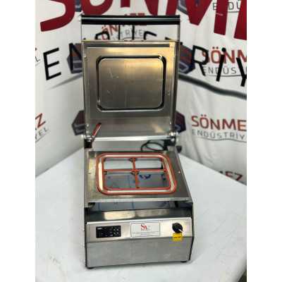 Sönmez Vakum 4 Bölmeli Paslanmaz Manuel Kase Kapatma Makinesi