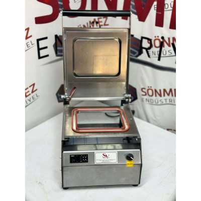 Sönmez Vakum 1 Bölmeli Paslanmaz Manuel Kase Kapatma Makinesi