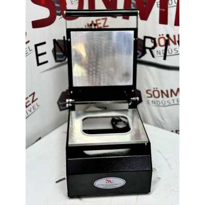 Sönmez Vakum NP-18 Döner Tabağı Kapatma Makinesi Karton Tabak Yapıştırma Makinası