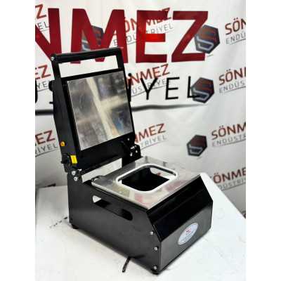 Sönmez Vakum NP-18 Döner Tabağı Kapatma Makinesi Karton Tabak Yapıştırma Makinası