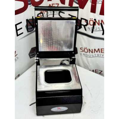 Sönmez Vakum NP-18 Döner Tabağı Kapatma Makinesi Karton Tabak Yapıştırma Makinası