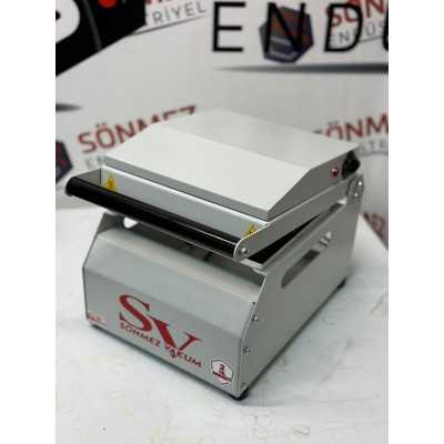 Sönmez Vakum Karton Tabak Yapıştırma Makinesi Su Böreği Döner Paketleme Makinası