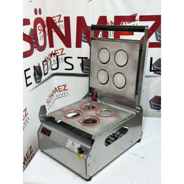Sönmez Vakum 90 Mm 4 Lü Bardak Kapatma Makinesi
