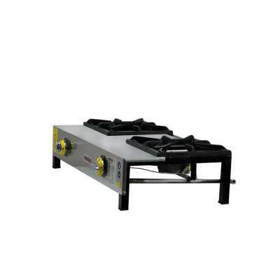 İnoxmaster 2'li Lokanta Ocağı Kısa Ayak Ce Belgeli Lpgli Tüplü
