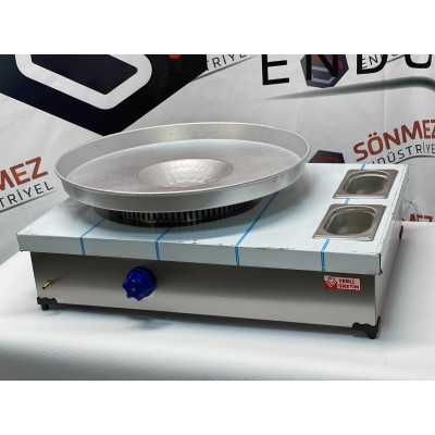 Paslanmaz Garnütürlü Tantuni Ocağı 50*70 Cm - Doğal Gazlı