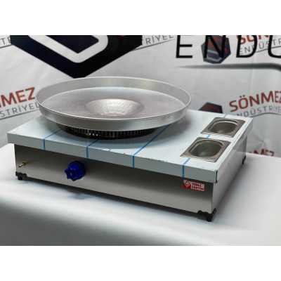 Paslanmaz Garnütürlü Tantuni Ocağı 50*70 Cm - Doğal Gazlı