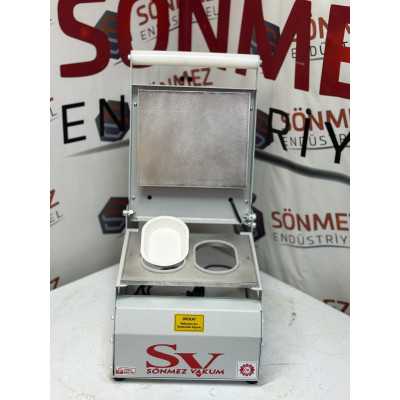 Sönmez Vakum 177 Oval Karton Tabak Kapatma Yapıştırma Makinesi Sönmez Vakum 177 Oval Karton Tabak Kapatma Yapıştırma Makinesi