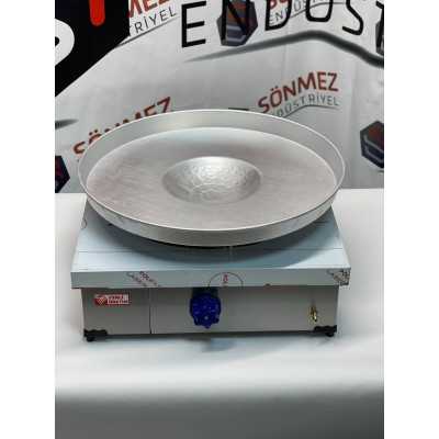 Paslanmaz Tantuni Ocağı 50*50 Cm Tepsi Dahil - Doğal Gazlı