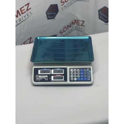 Brader Elektronik Terazi Market Manav Terazi 40 Kg